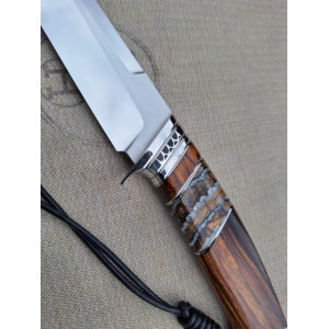 ЗУБ ТИГРА ІІІ  ексклюзивний ніж ручної роботи майстра студії ALEKSANDR KASINEC, купити замовити в Україні (Сталь N690™ 60-61 HRC). Photo 2